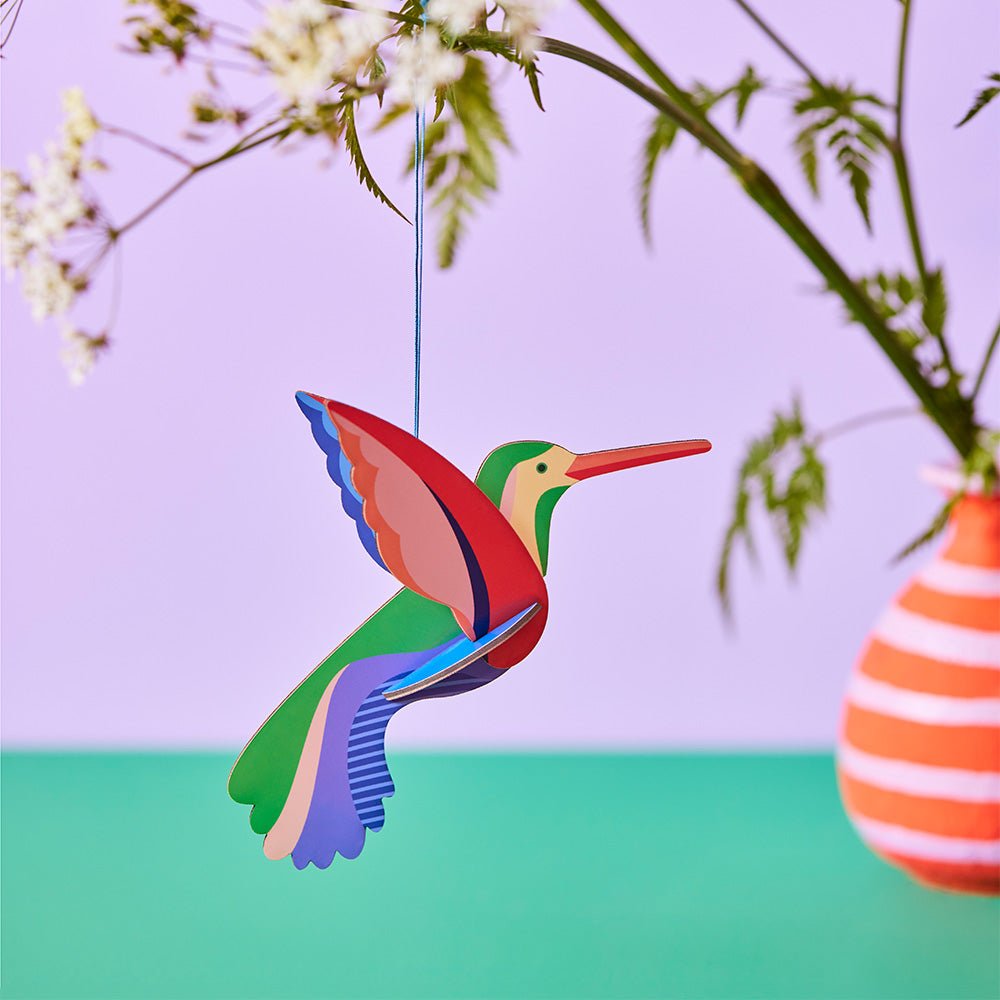 Pop out cards - Hummingbird