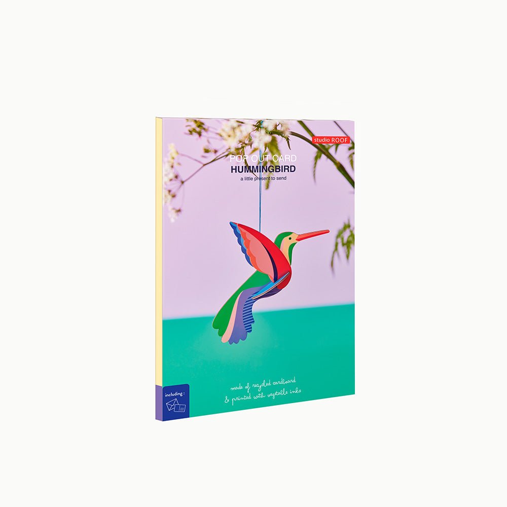 Pop out cards - Hummingbird