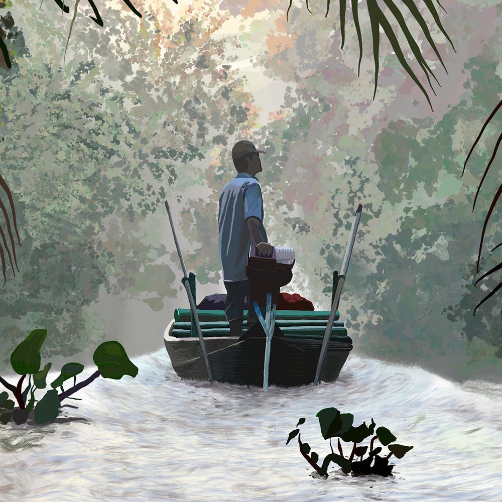 Dans la jungle - Mékong River Giclée Print