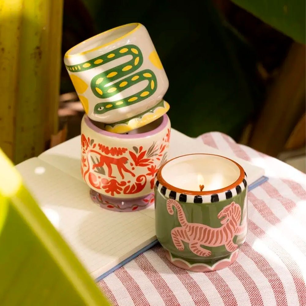 Jungle Coco y Ámbar Vela Perfumada de Cera de Soja