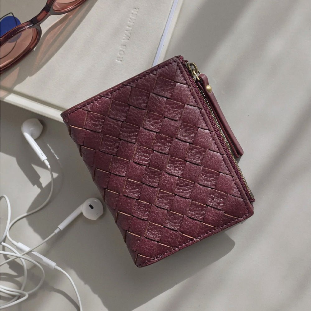 Cartera Jamie Trenzado Dark Cherry
