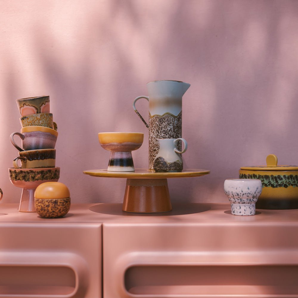 Céramique années 70 : Cruche coquillage