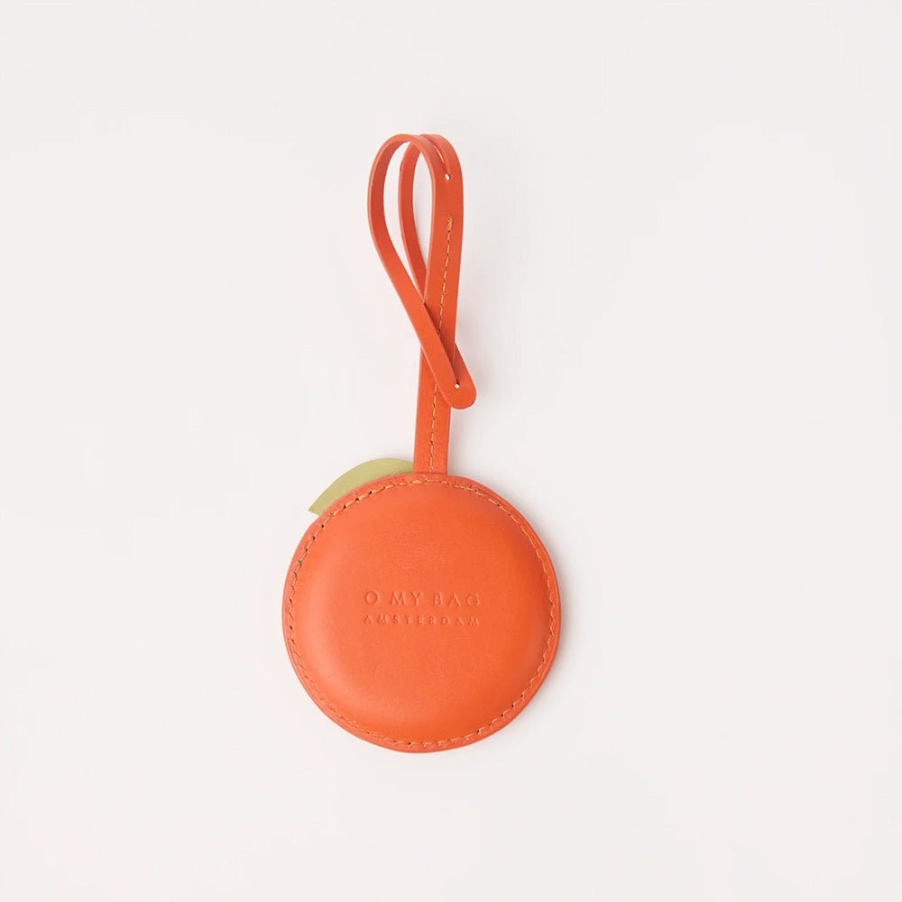 Orange Bag Charm - Tangerine Classic Leather