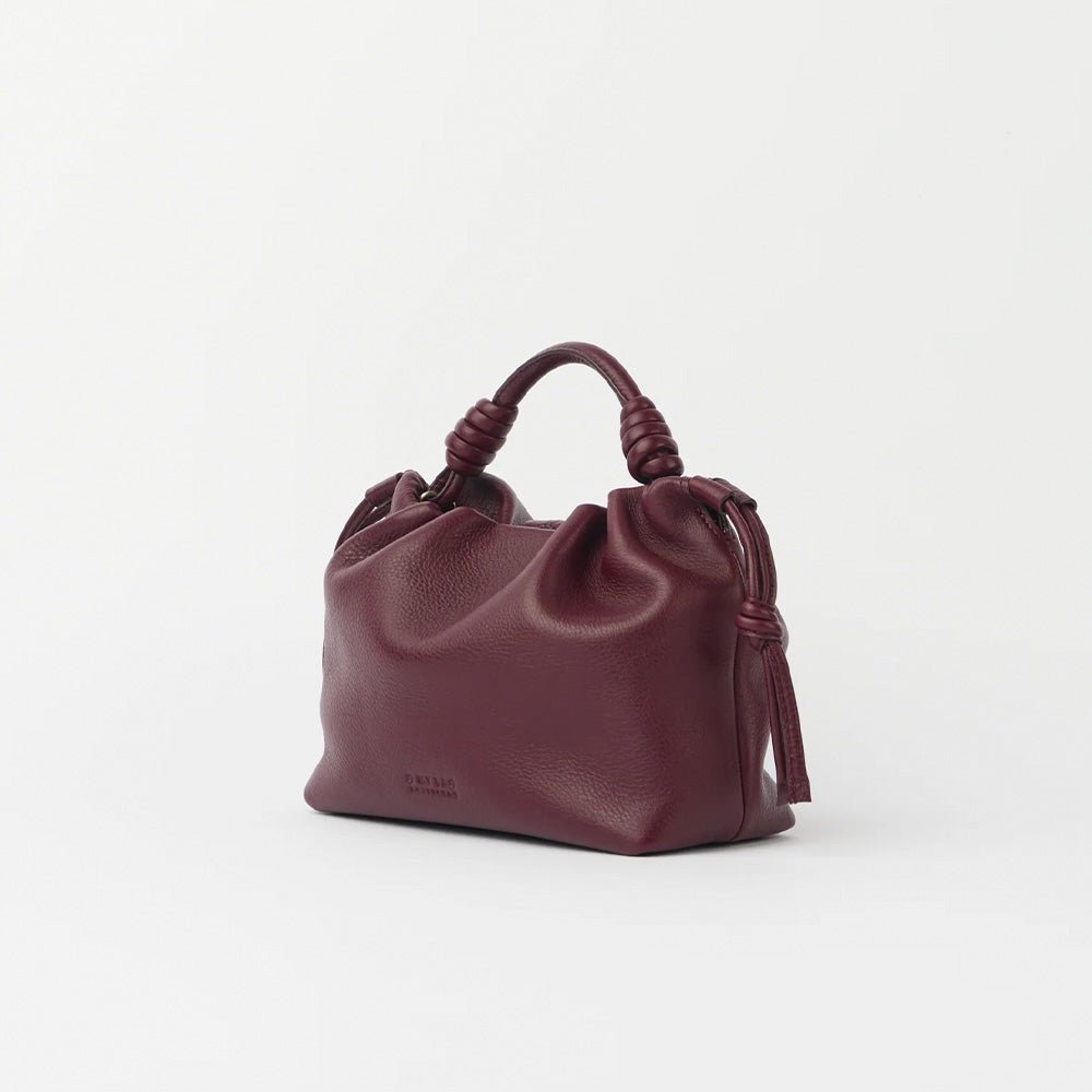 Kiki Mini Soft Grain Leather Dark Cherry