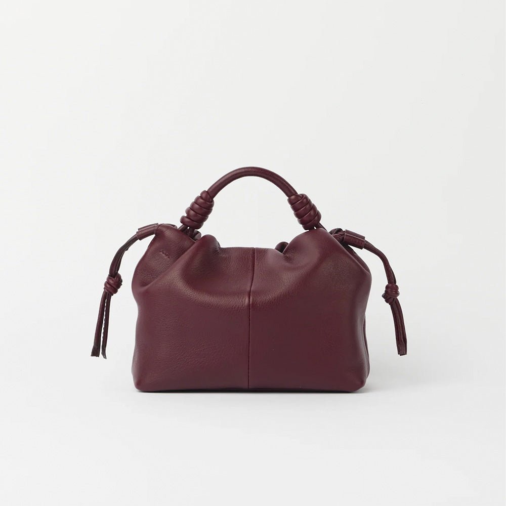 Kiki Mini Soft Grain Leather Dark Cherry