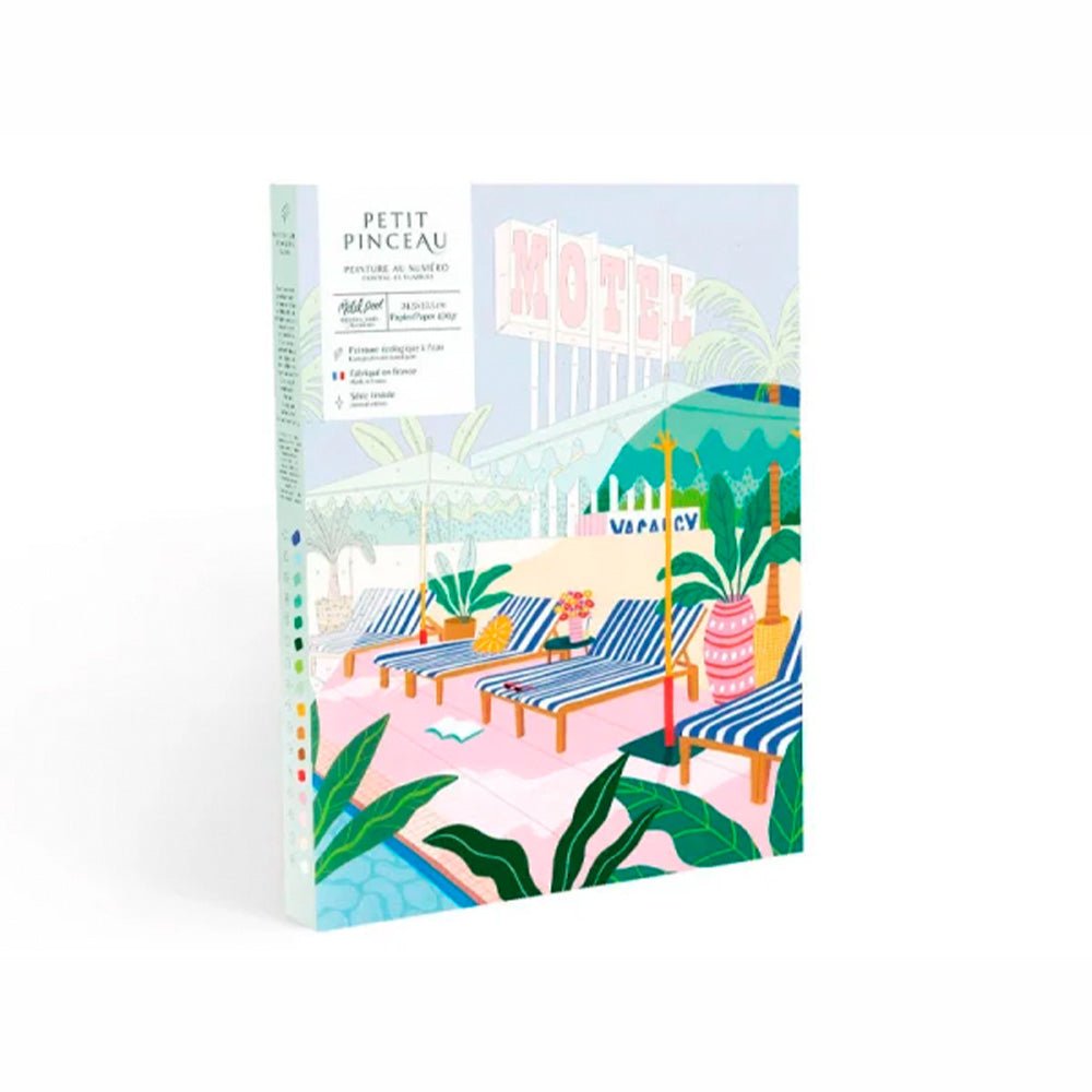 Kit de Peinture par Numéros - La Piscine du Motel par Jessica Smith