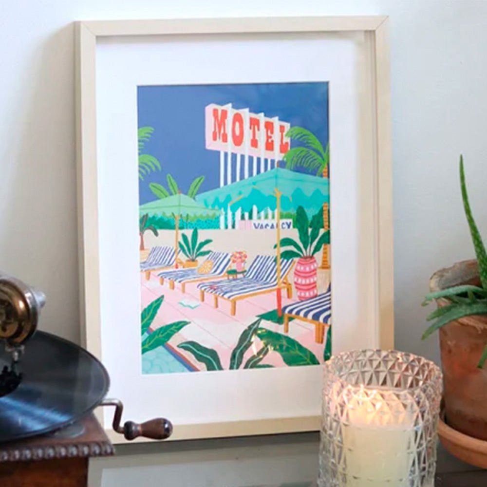 Kit de Peinture par Numéros - La Piscine du Motel par Jessica Smith