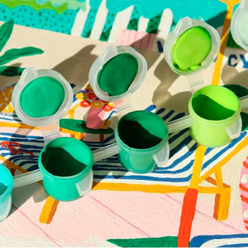 Kit de Peinture par Numéros - La Piscine du Motel par Jessica Smith