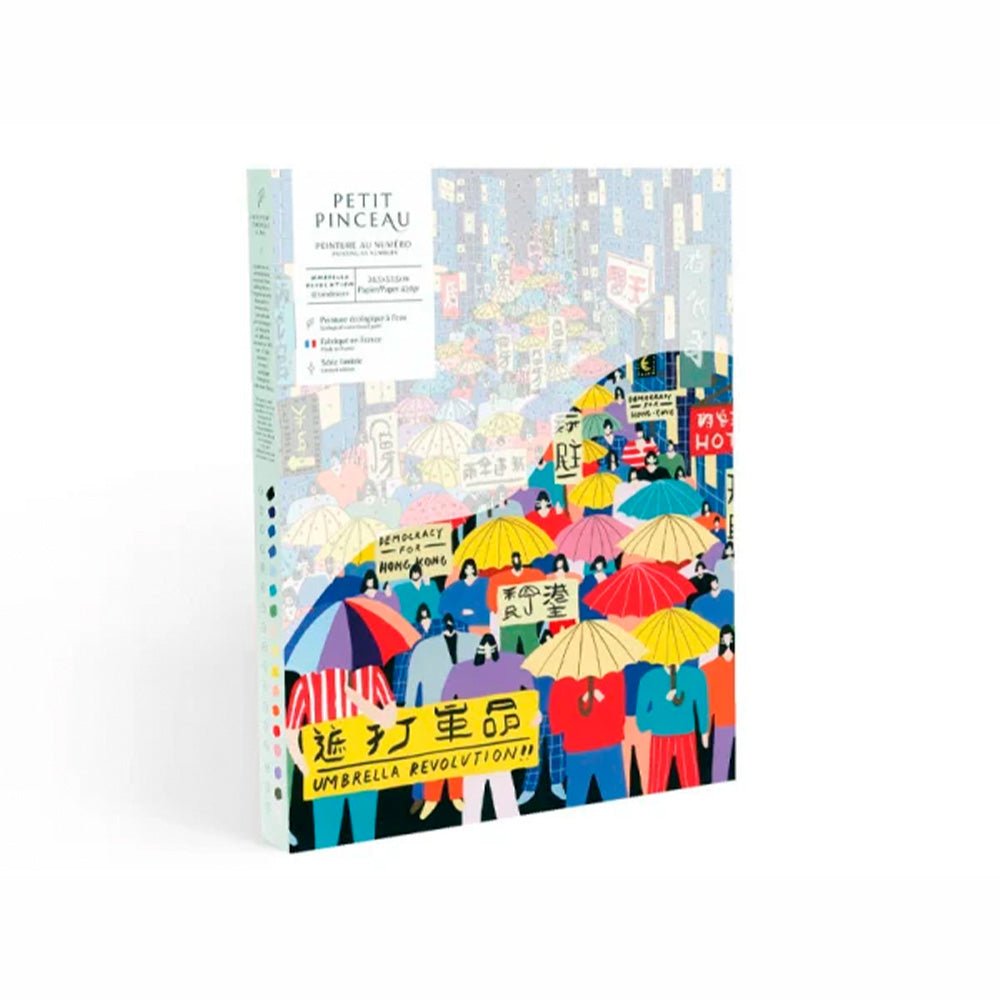 Paint by Number Kit - Umbrella Revolution by Tara Deacon