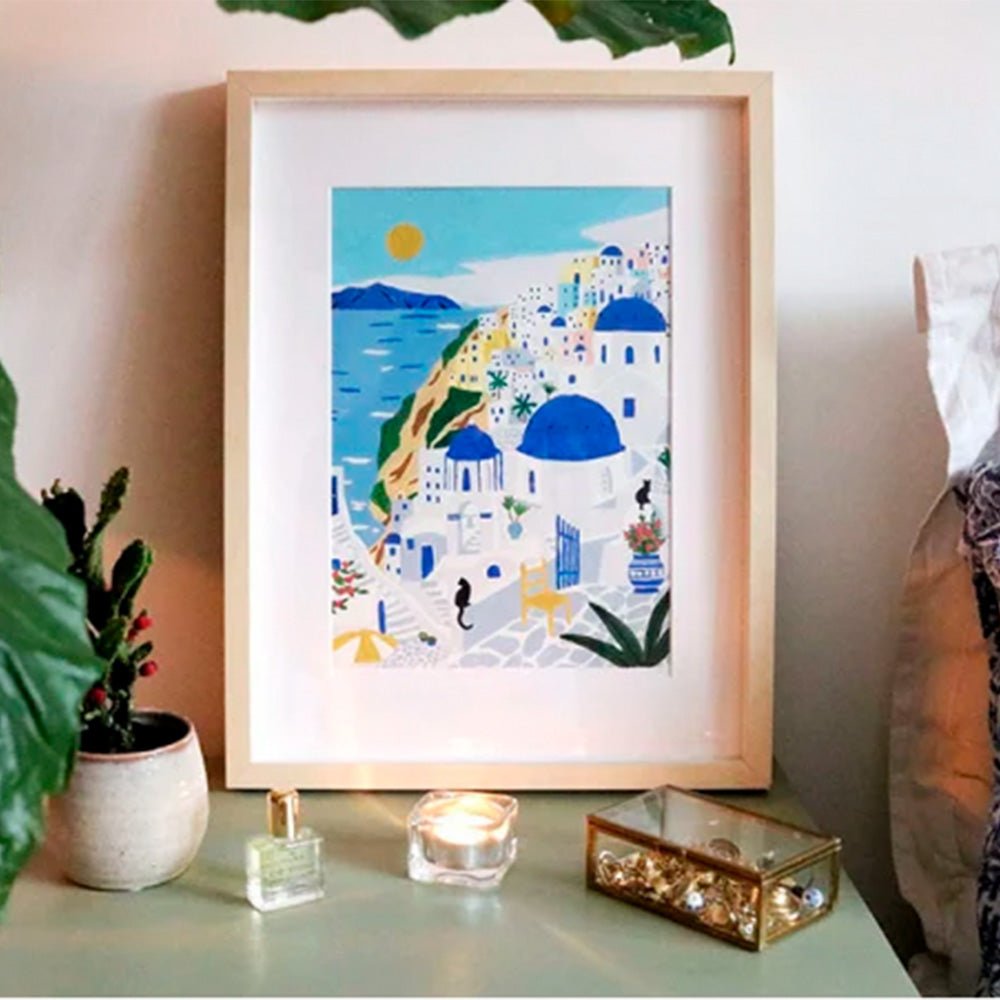 Paint by Number Kit - Santorini by Maja Tomijanovic
