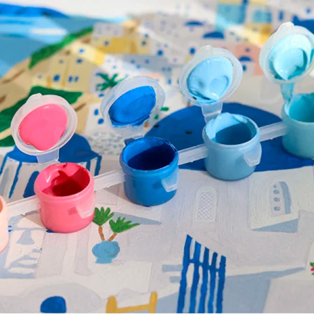 Paint by Number Kit - Santorini by Maja Tomijanovic