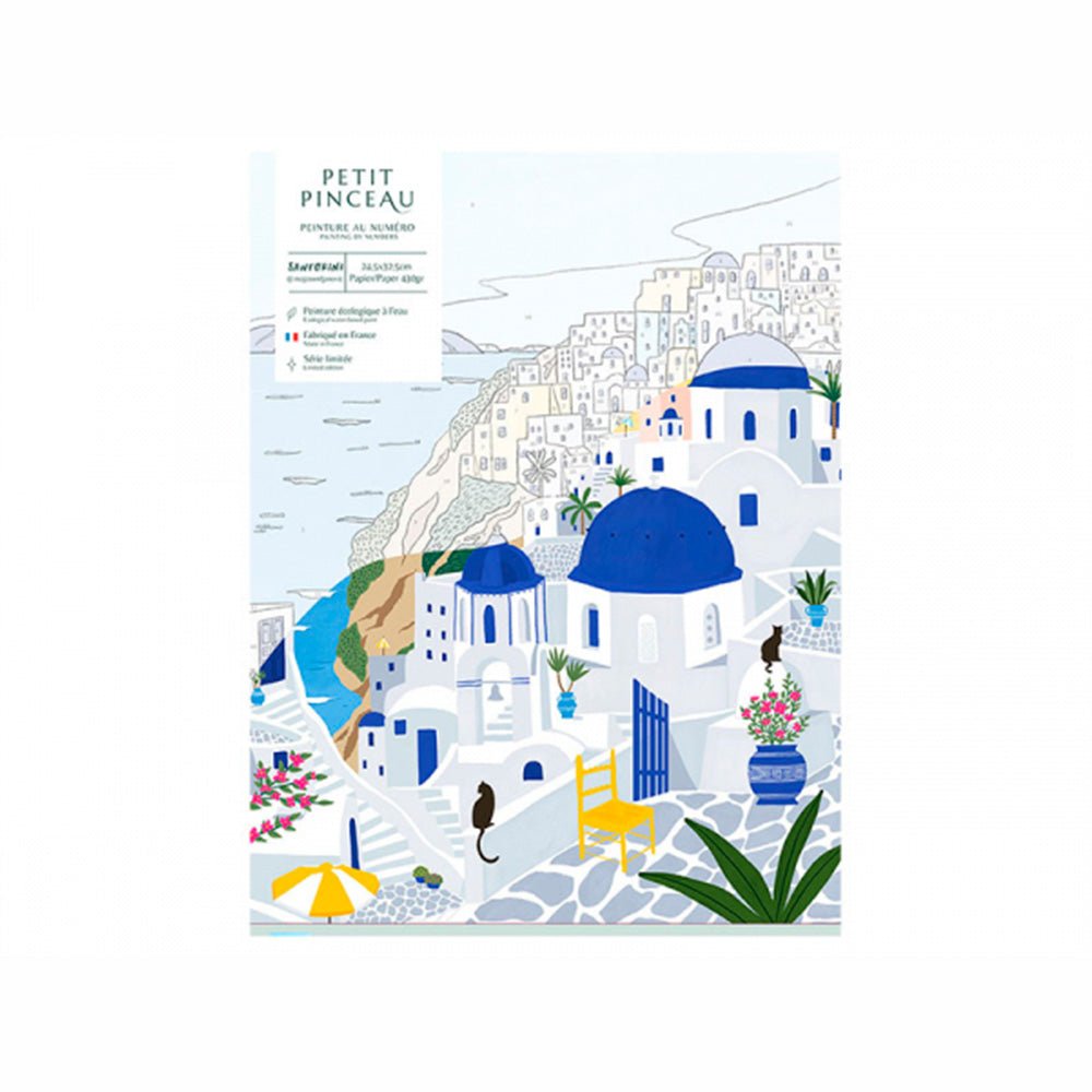 Paint by Number Kit - Santorini by Maja Tomijanovic