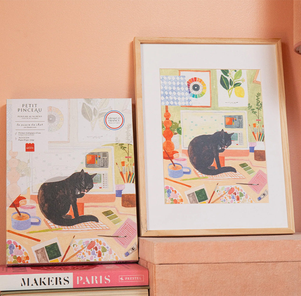 Kit de Pintura por Números - El descanso del gato