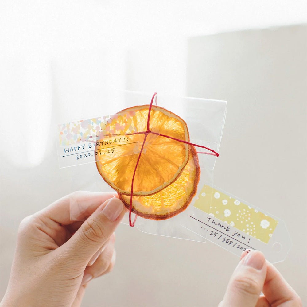 Autocollants transparents KITTA Note Drop