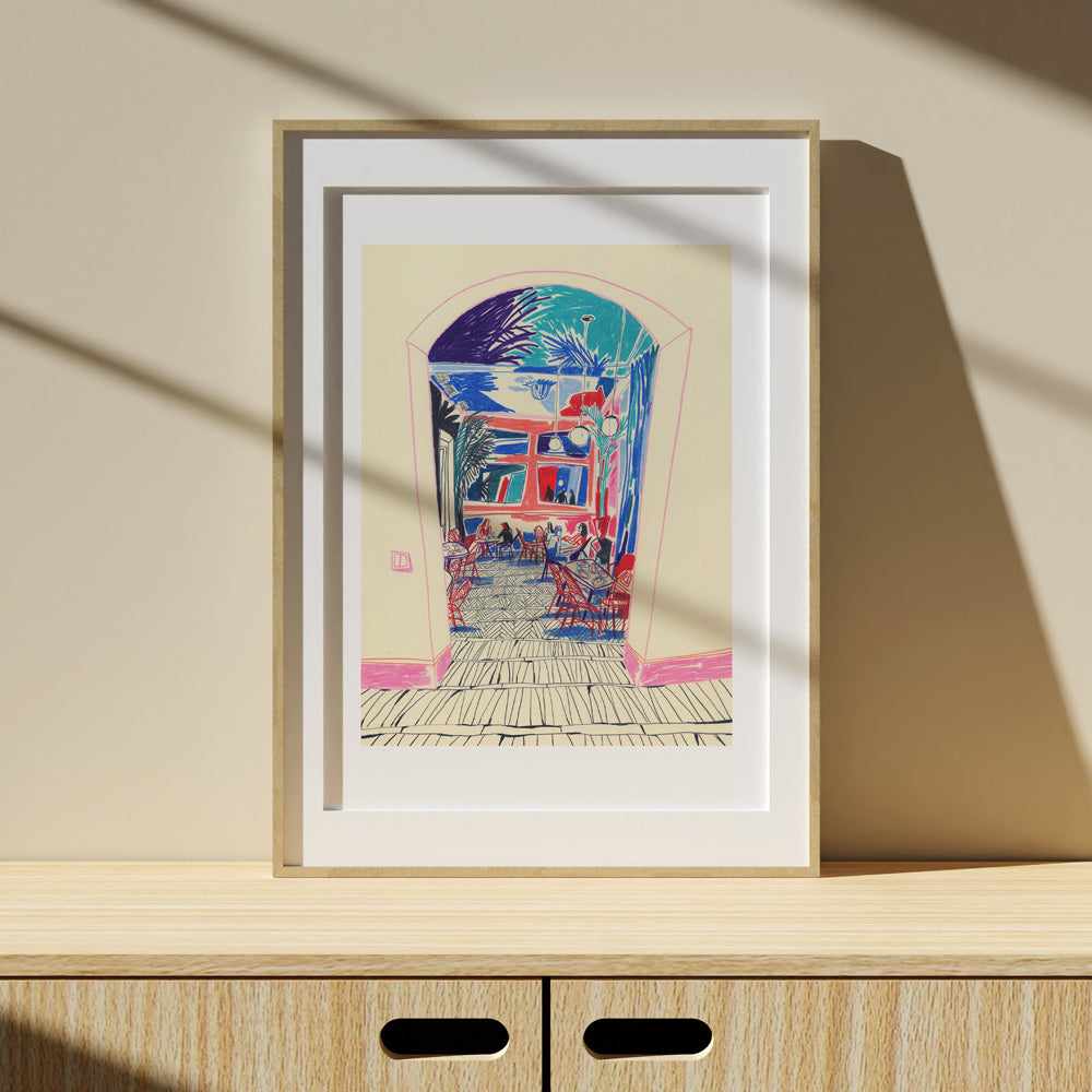 Kong Café et Bar Giclée Print