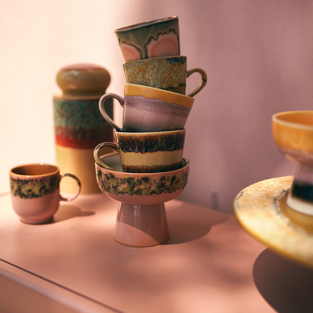 70s Ceramics: Tapas Bowl on Base - Lush L