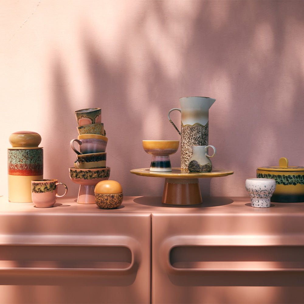 70s Ceramics: Tapas Bowl on Base - Lush L