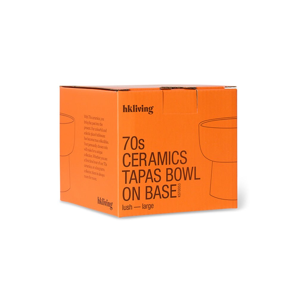 70s Ceramics: Tapas Bowl on Base - Lush L