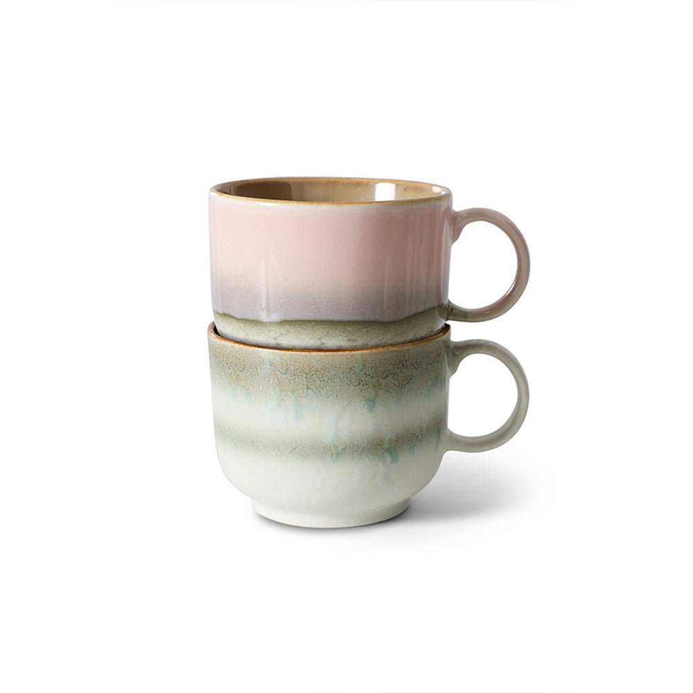70s Ceramics: Tea Cups - Nova (set de 2)