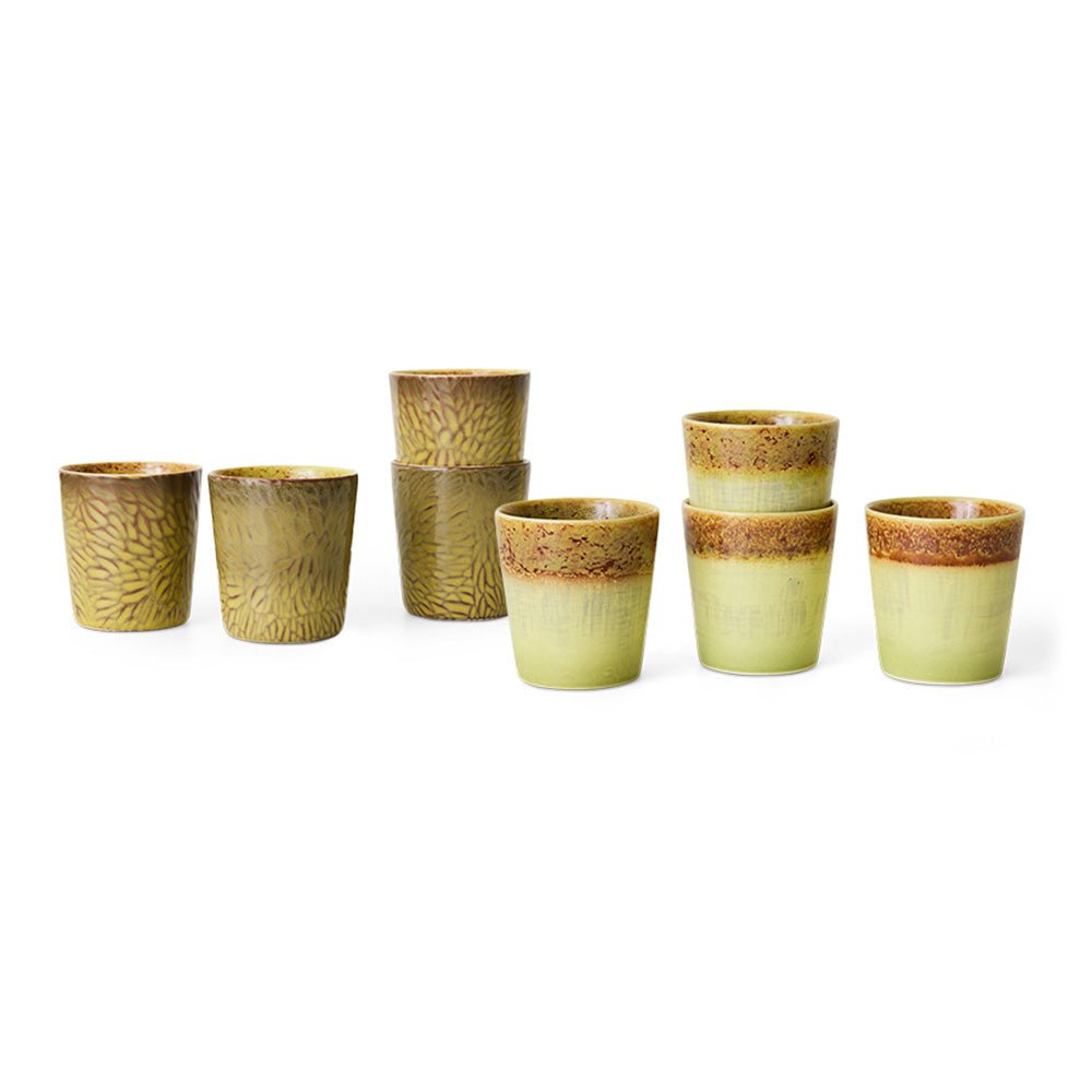 70s Ceramics: Van Gogh Coffe Mugs Sunflowers (set of 2)