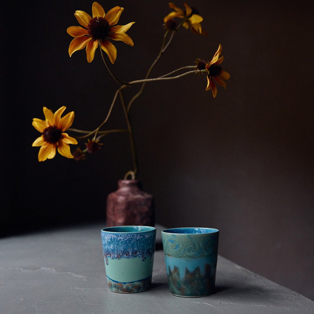 70s Ceramics: Tazas de Café Van Gogh Autorretrato (set de 2)