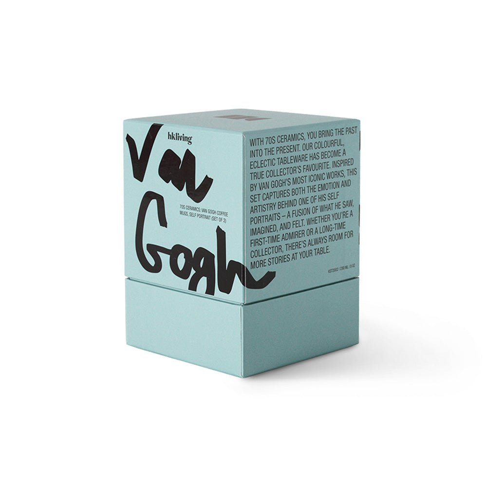 70s Ceramics: Tazas de Café Van Gogh Autorretrato (set de 2)