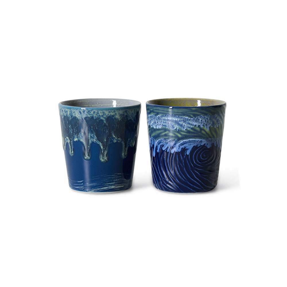 70s Ceramics: Tazas de Café Van Gogh Noche Estrellada (set de 2)