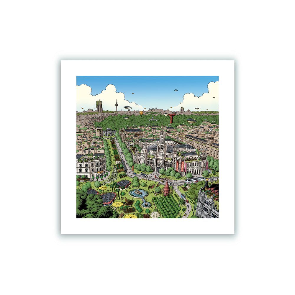La Ville de Mes Rêves Impression Giclée 22x22