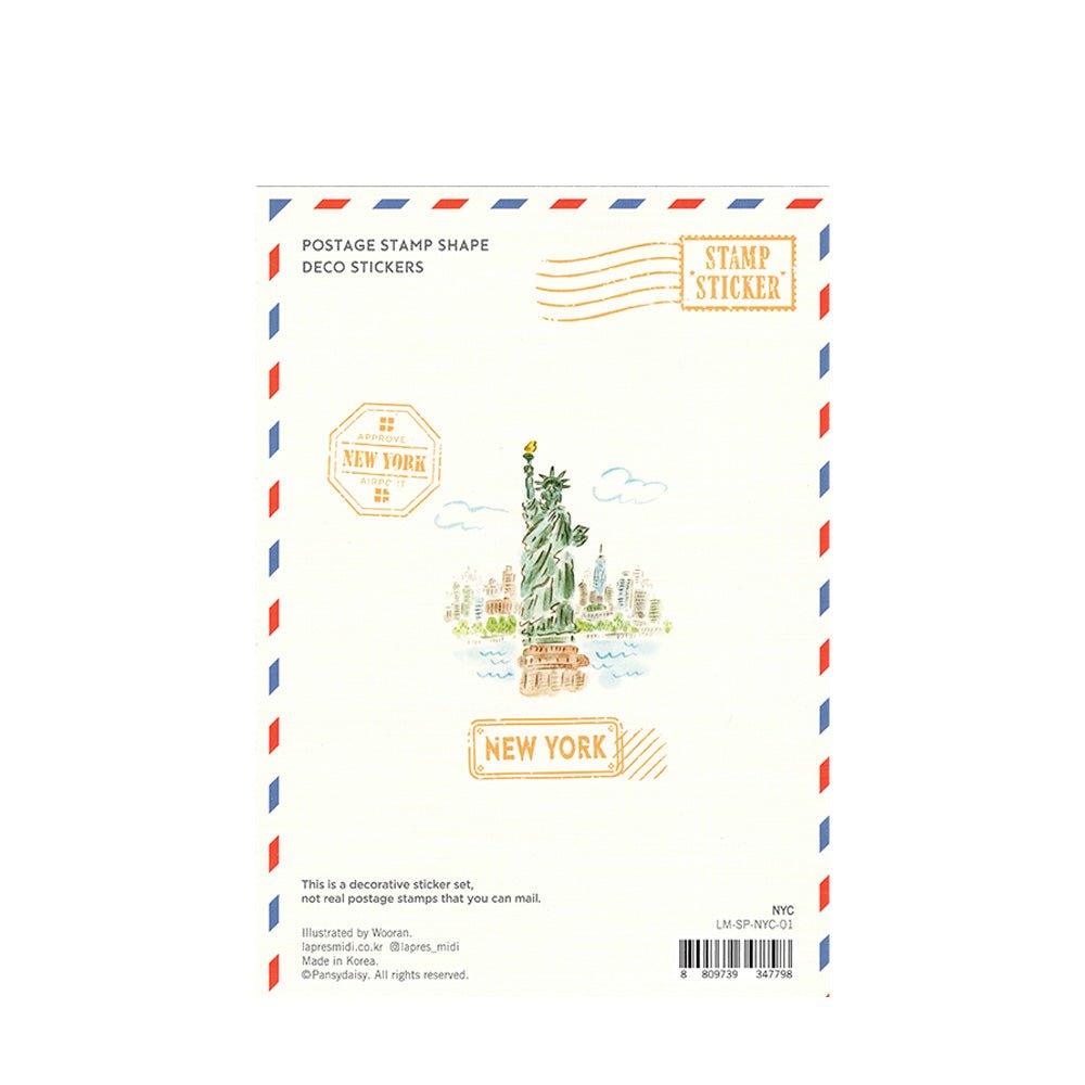 Poststamp Stickers L'après-midi // New York