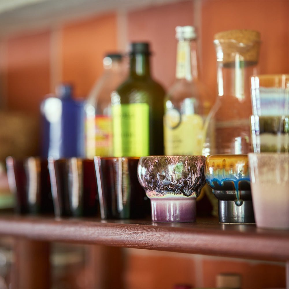 Céramiques des années 70 : Mugs lungo fusionnés (lot de 2)