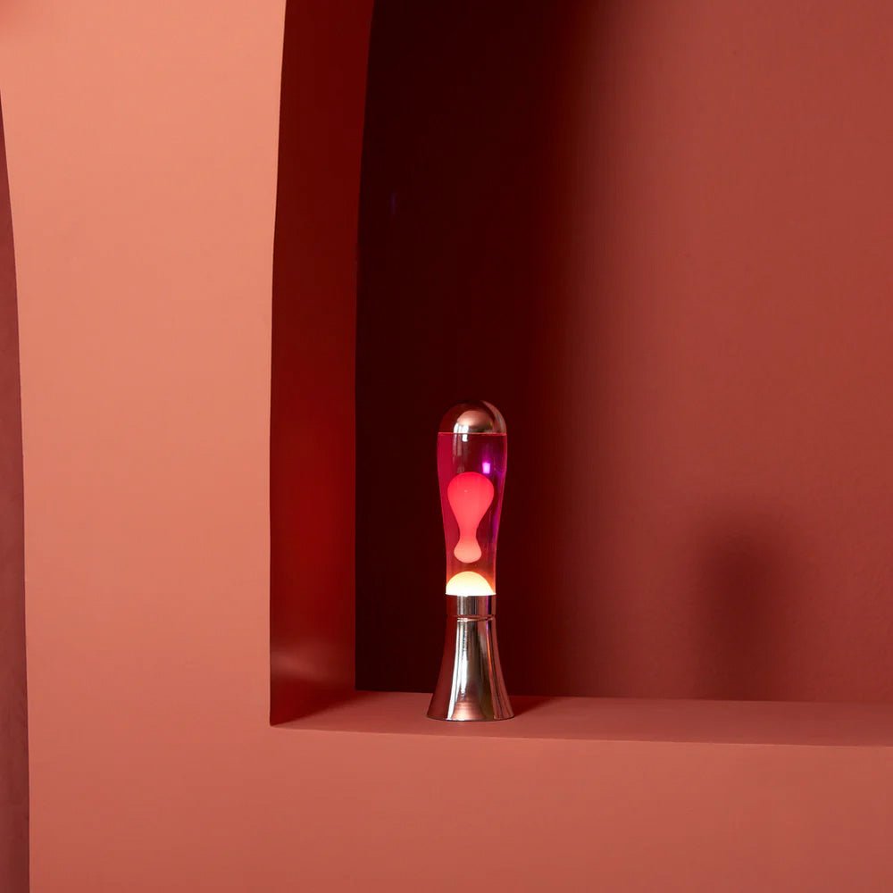 Magma Silver Pink Lava Lamp