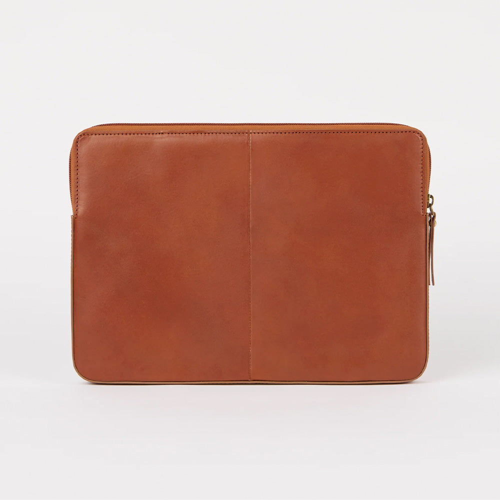 Housse pour ordinateur portable 14 pouces, couleur cognac classique