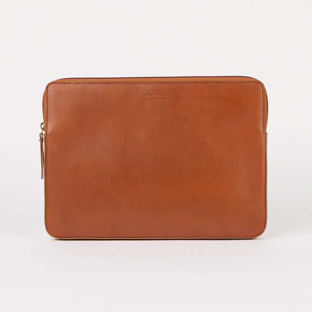Housse pour ordinateur portable 14 pouces, couleur cognac classique
