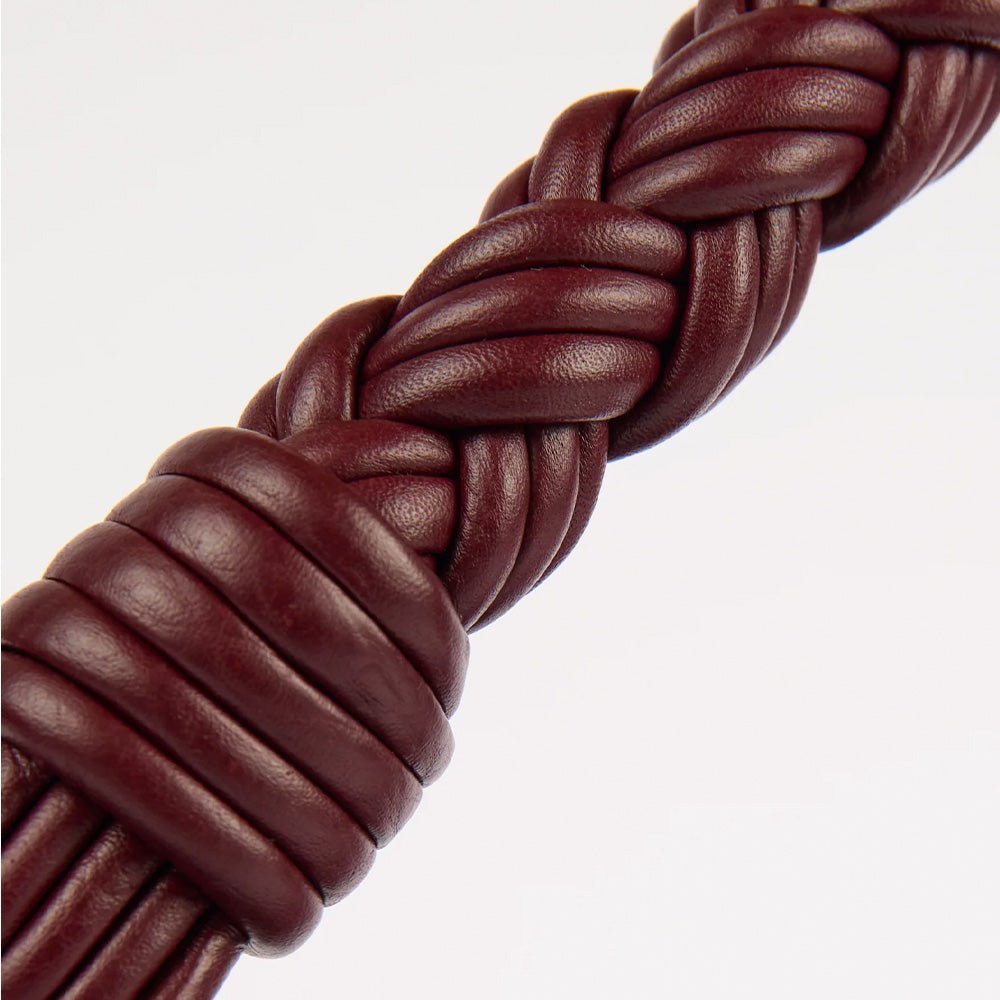 Leo Midi Soft Grain Leather Dark Cherry