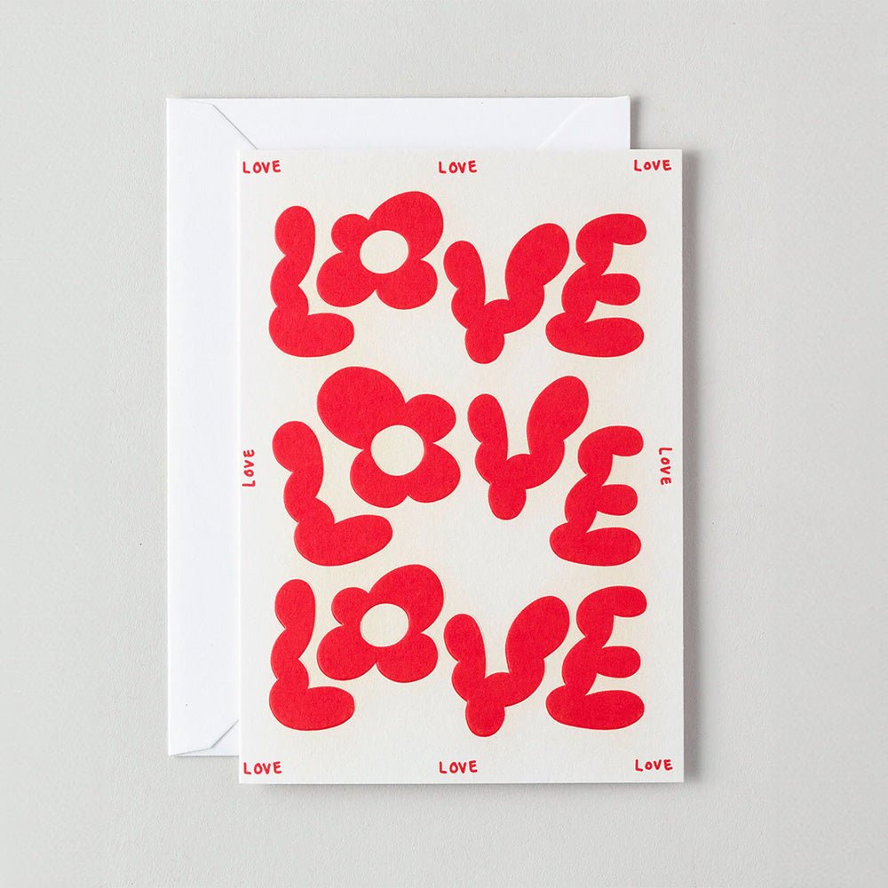 Greeting Card Love Love Love