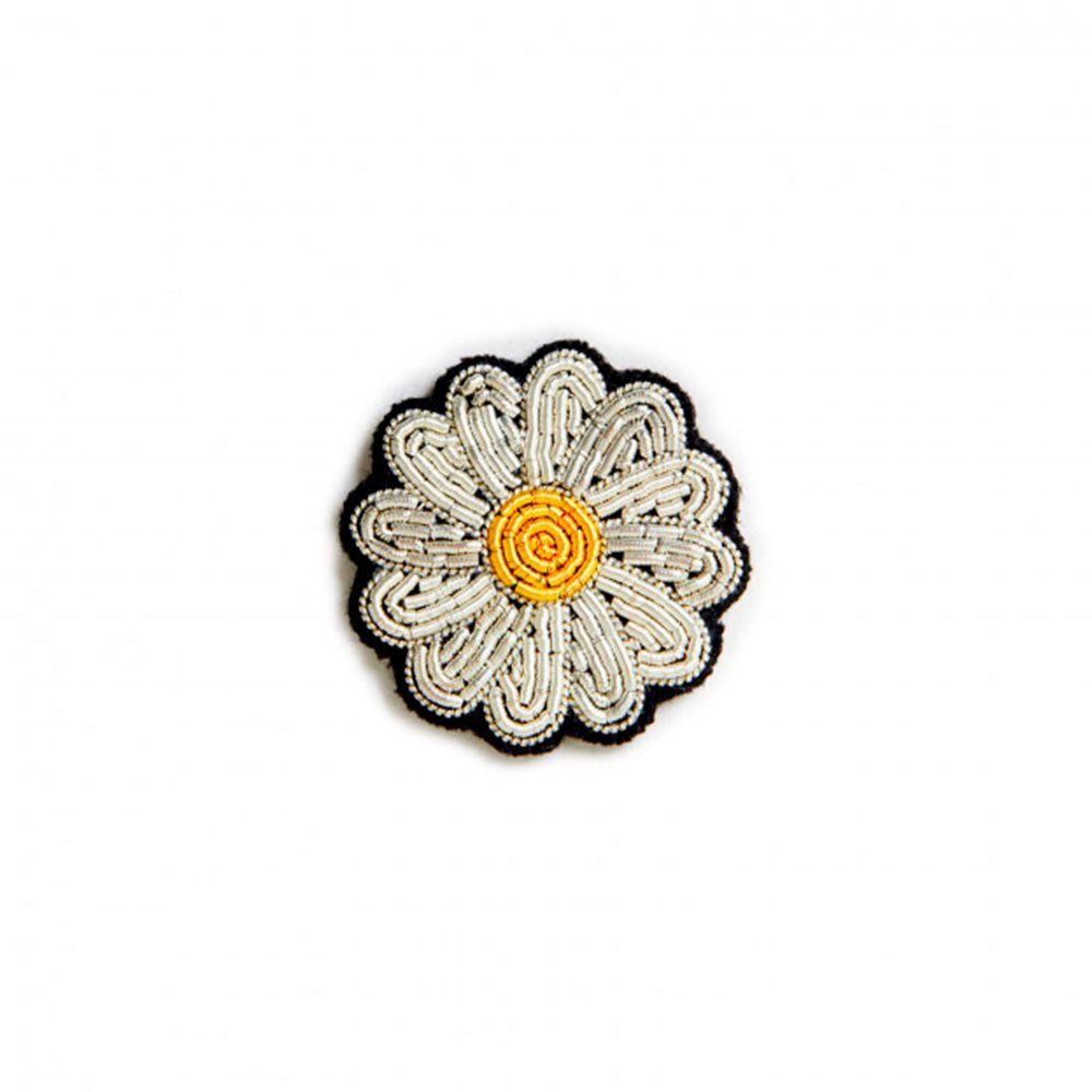 Mini Daisy Hand Embroidered Brooch