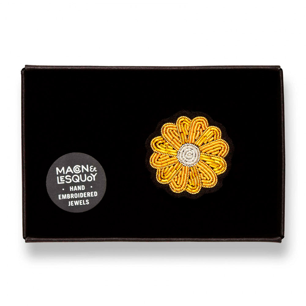 Mini Marguerite Embroidered Brooch