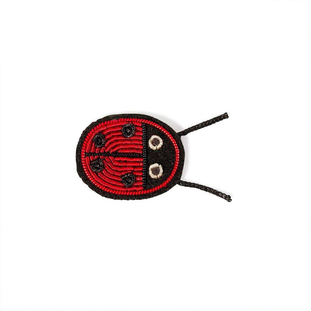 Coccinelle Broche Brodée