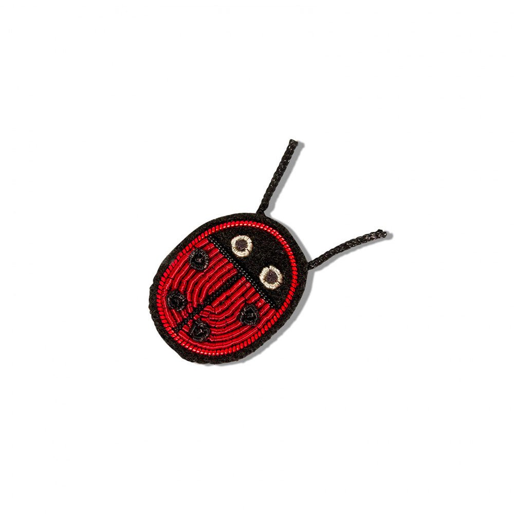Coccinelle Broche Brodée