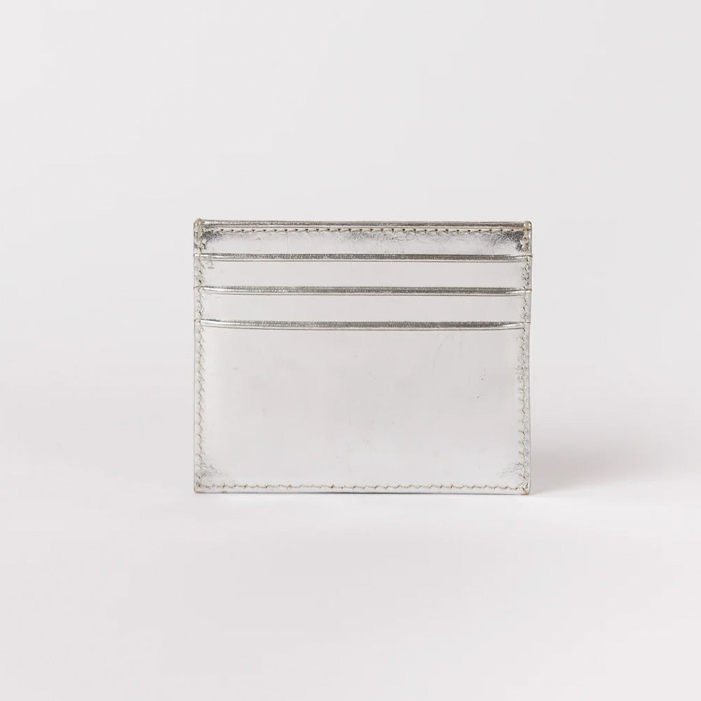 Porte-cartes Mark's Maxi - Cuir classique argenté