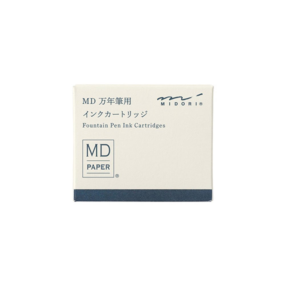 Cartouche MD pour Stylo Plume MD Bleu-Noir (lot de 6)