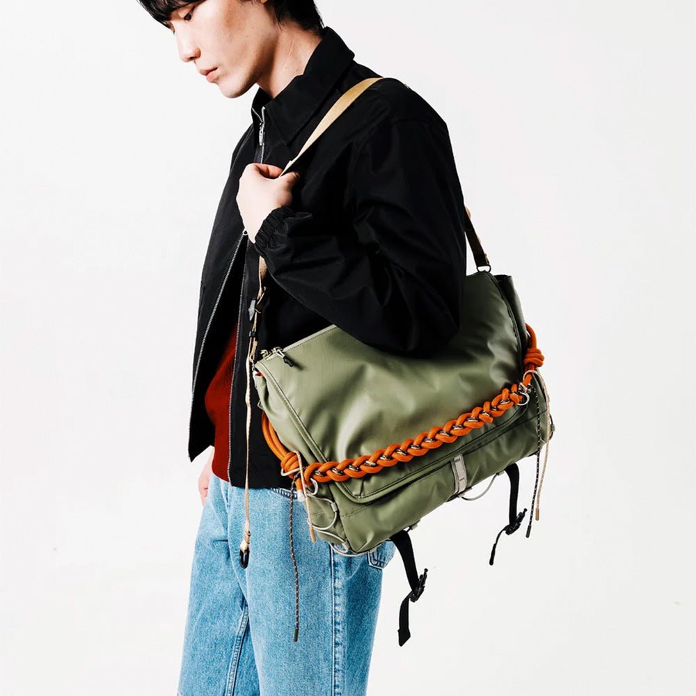 Messenger Sacoche Large Moss Dry