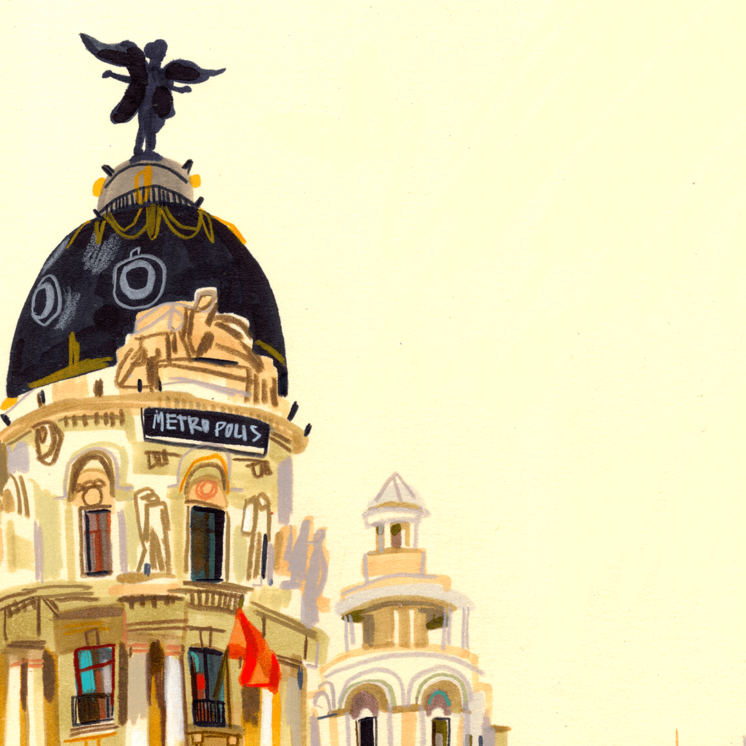 Metrópolis - Alcalá Giclée Print