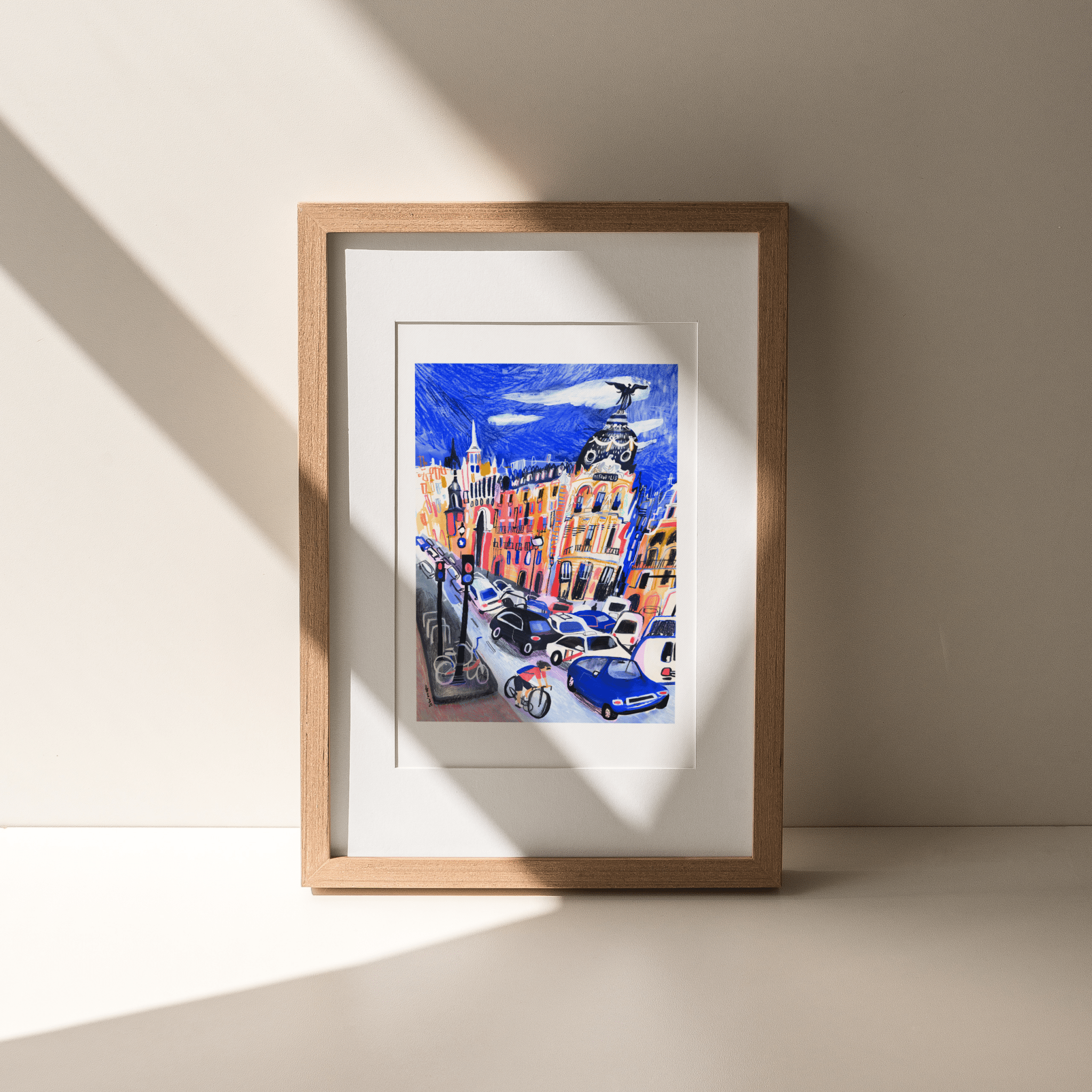 Edificio Metrópolis Blue Giclée Print