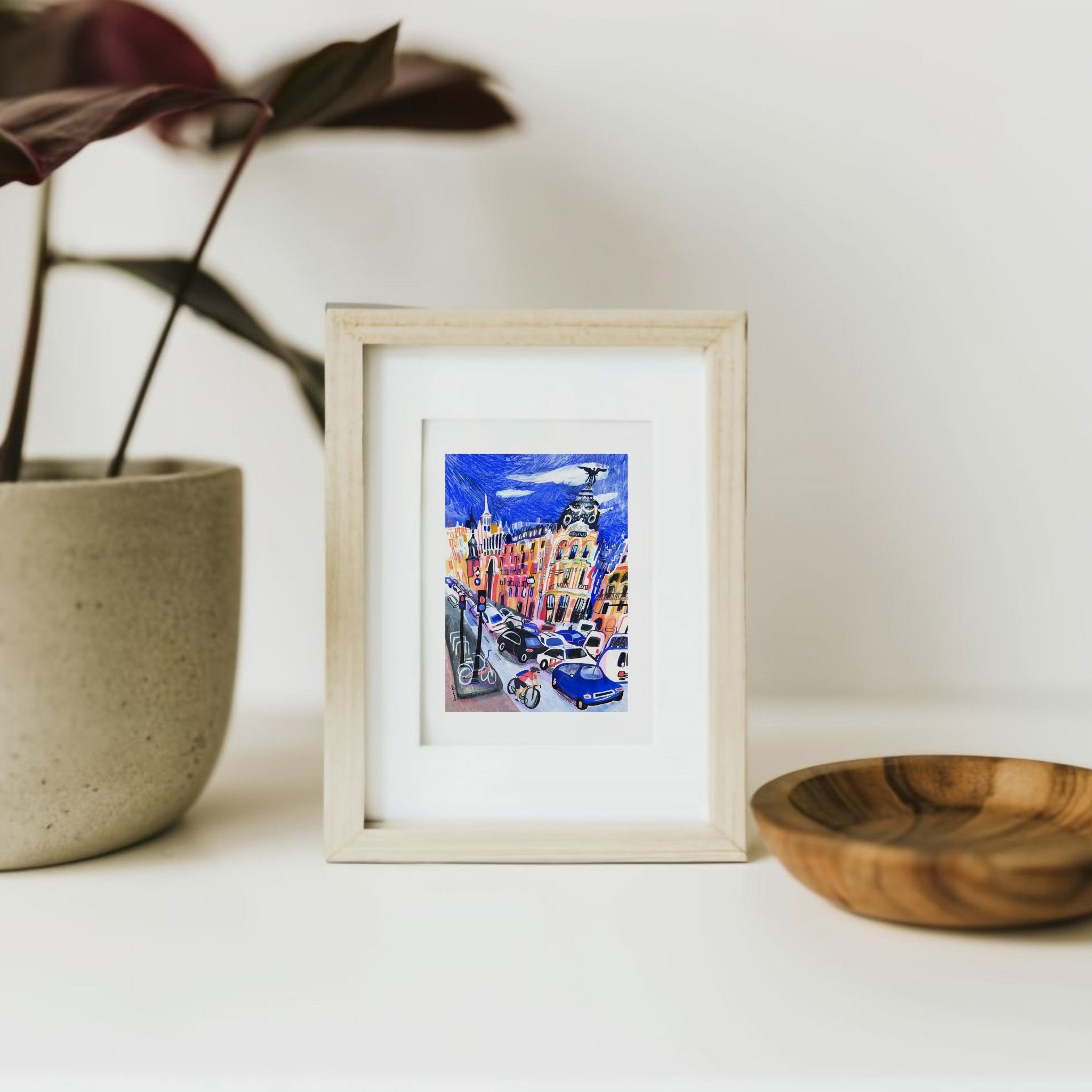 Edificio Metrópolis Blue Giclée Print