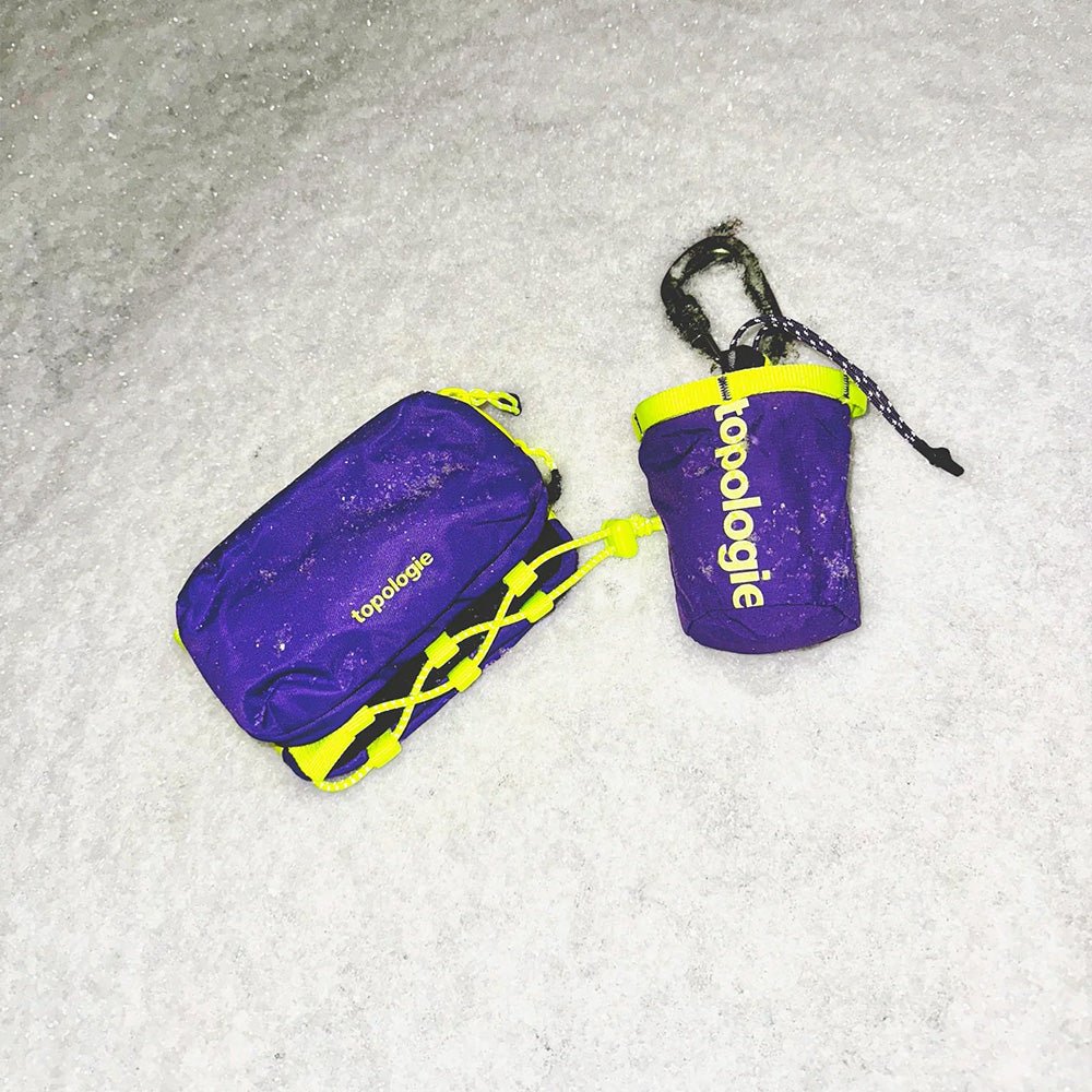 Mini Bottle Sacoche Electric Purple / Neon Yellow