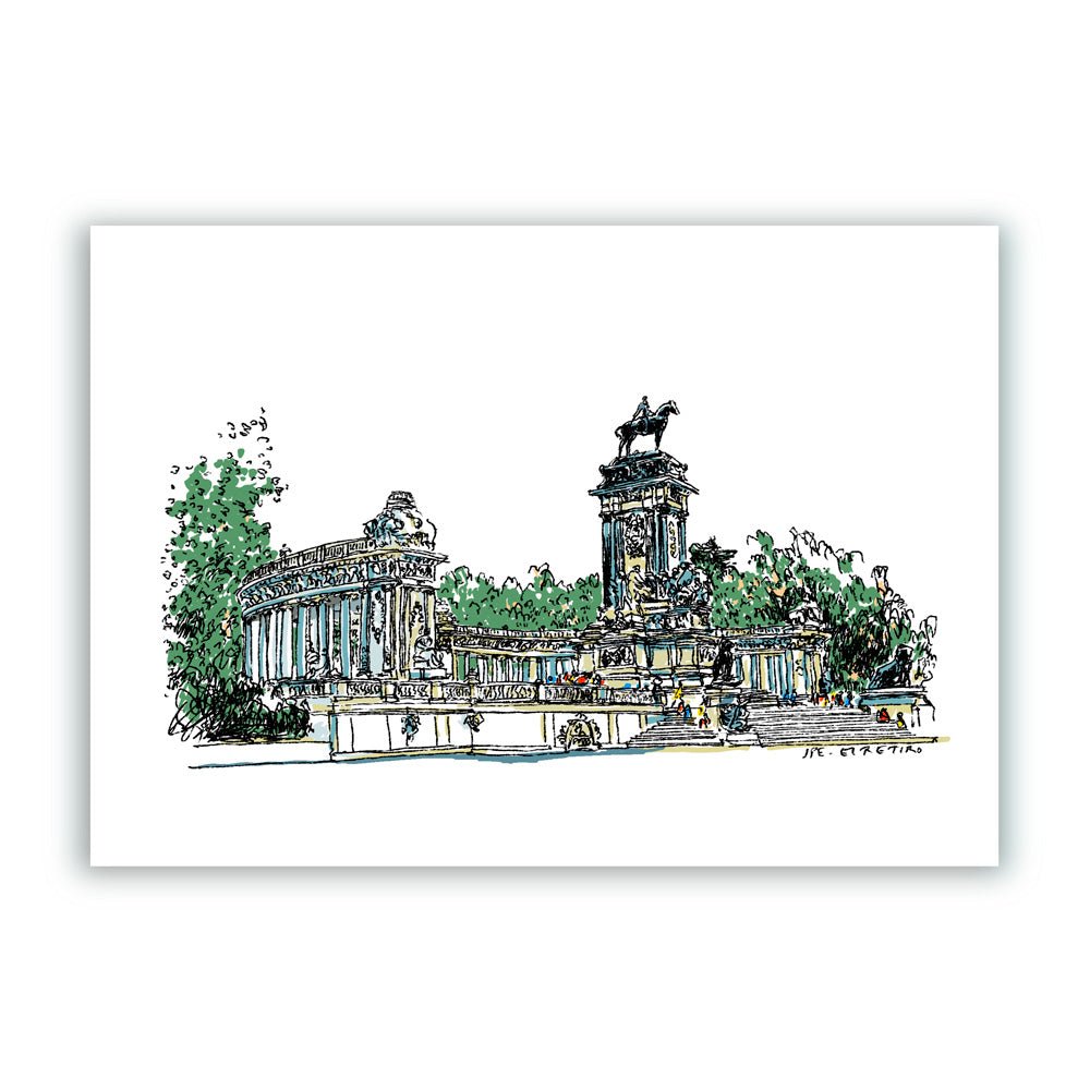 Monument à Alphonse XII - El Retiro Giclée Print