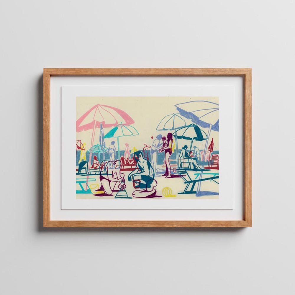 Morning At The Beach Giclée Print