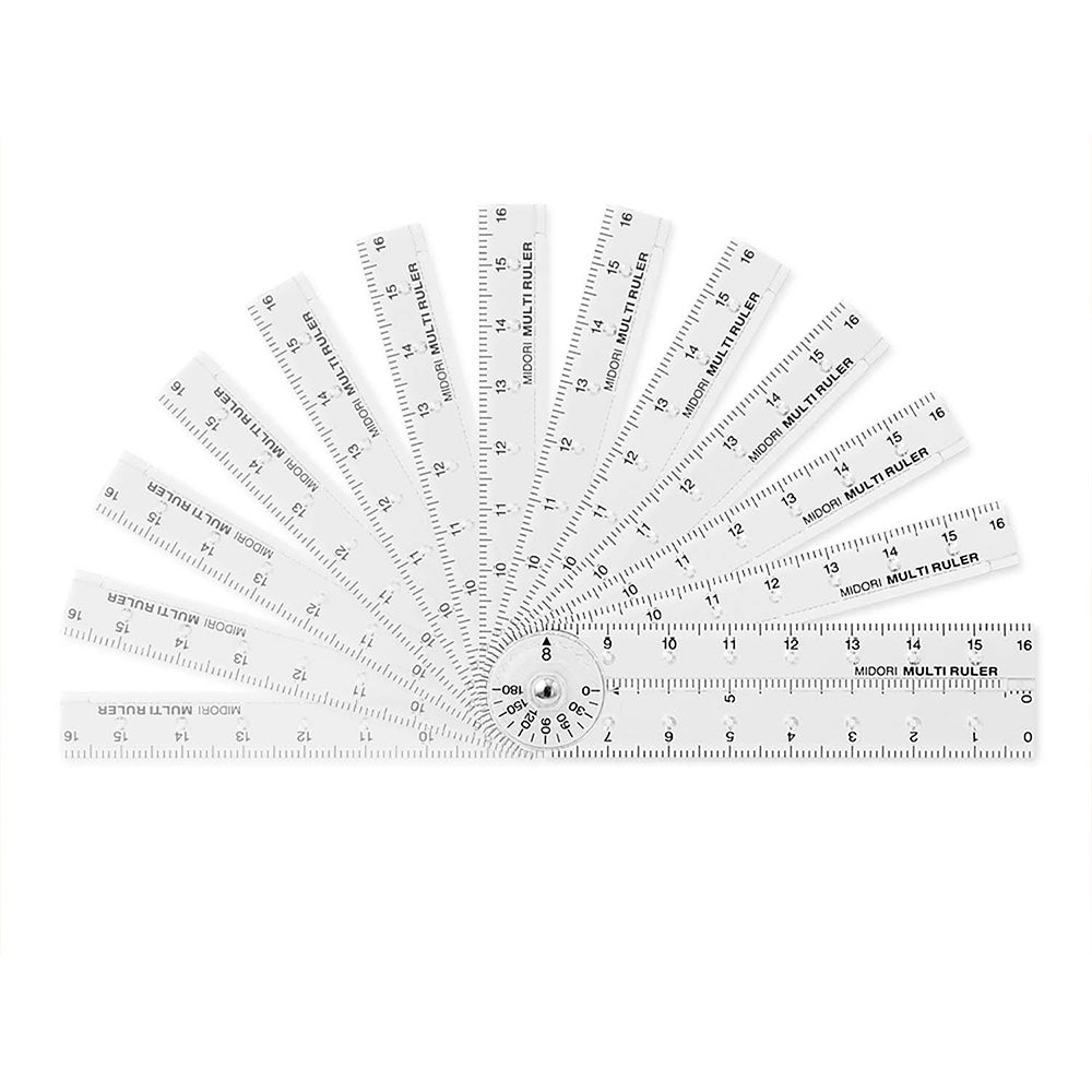 Règle multiple transparente de 16 cm