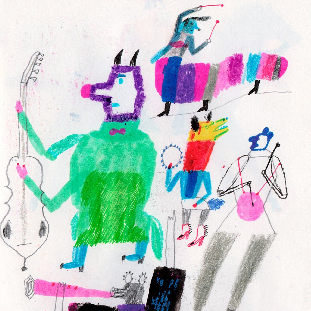 Impression Giclée Musiciens de Couleurs